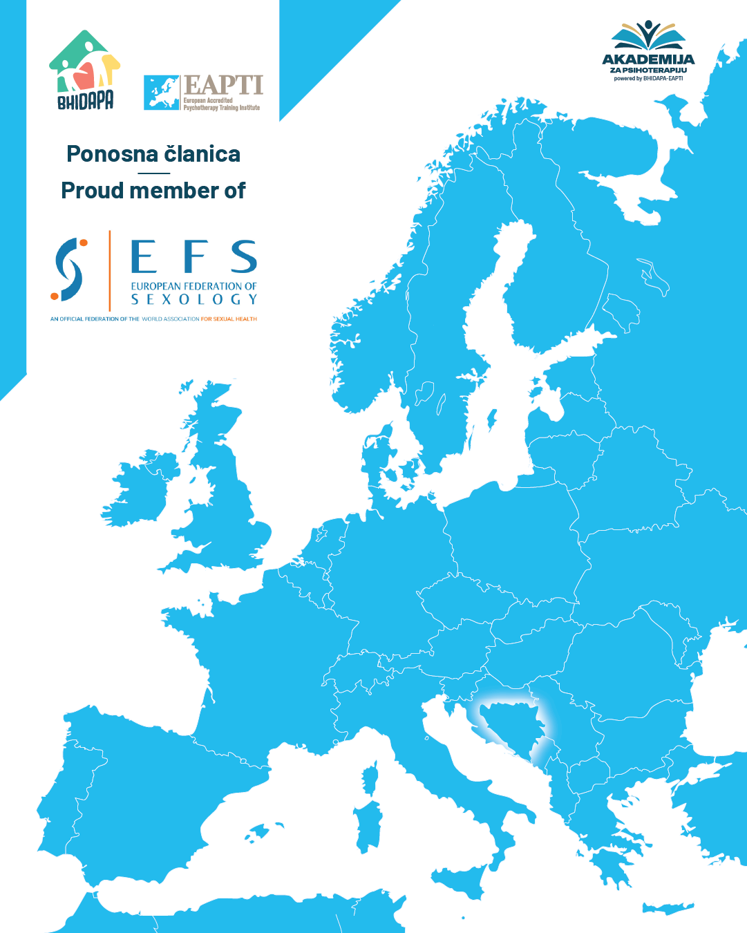 Članstvo BHIDAPA Akademije u European Federation of Sexology