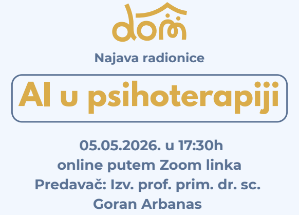 Najava radionice: AI u psihoterapiji